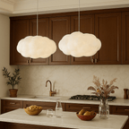 Cloud Shade Pendant Light, Warm White 3000K LED, Adjustable Ceiling Drop