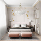Frosted Glass Globe Bubble Chandelier, Gold, Black or Chrome, 19 to 73 Heads