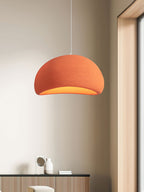 Cloud pendant light suspended with even warm illumination