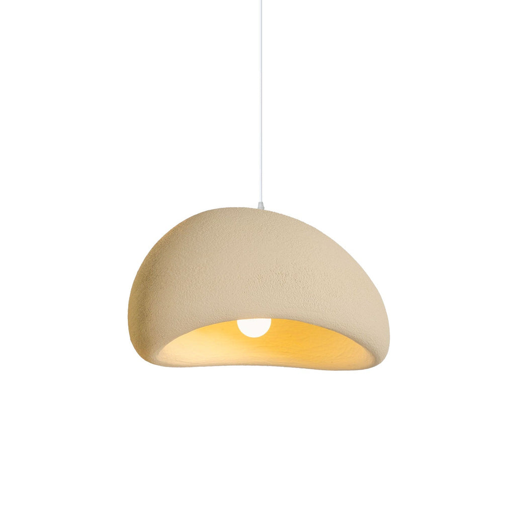 Sphere cloud pendant light casting soft even light overhead