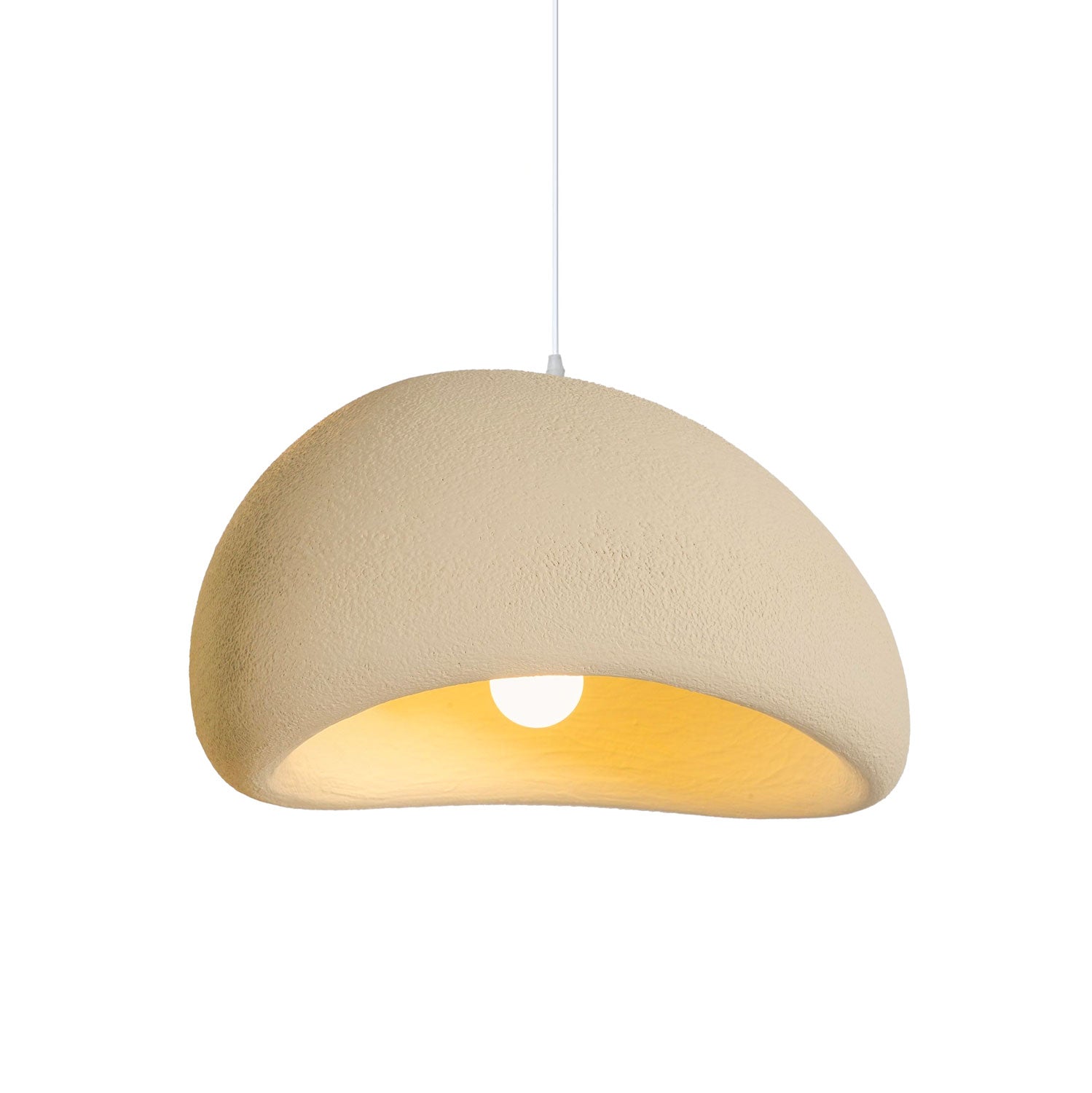 Pendant Light, Nubia Cloud Sphere, Polystyrene Shade, E26 LED