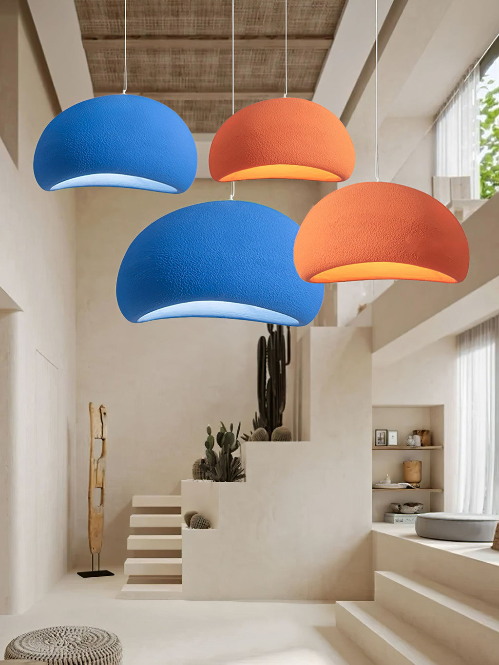 Pendant Light, Nubia Cloud Sphere, Polystyrene Shade, E26 LED