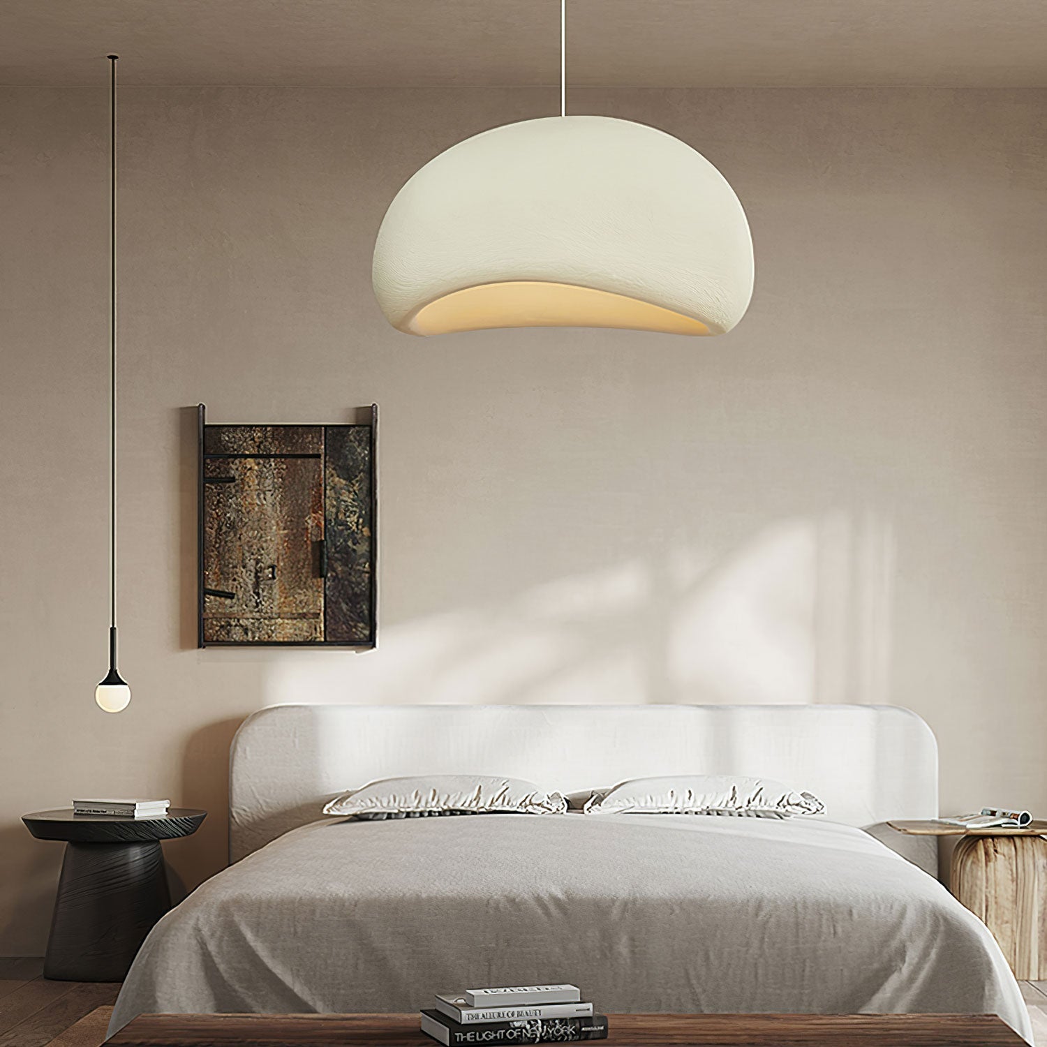 Pendant Light, Nubia Cloud Sphere, Polystyrene Shade, E26 LED