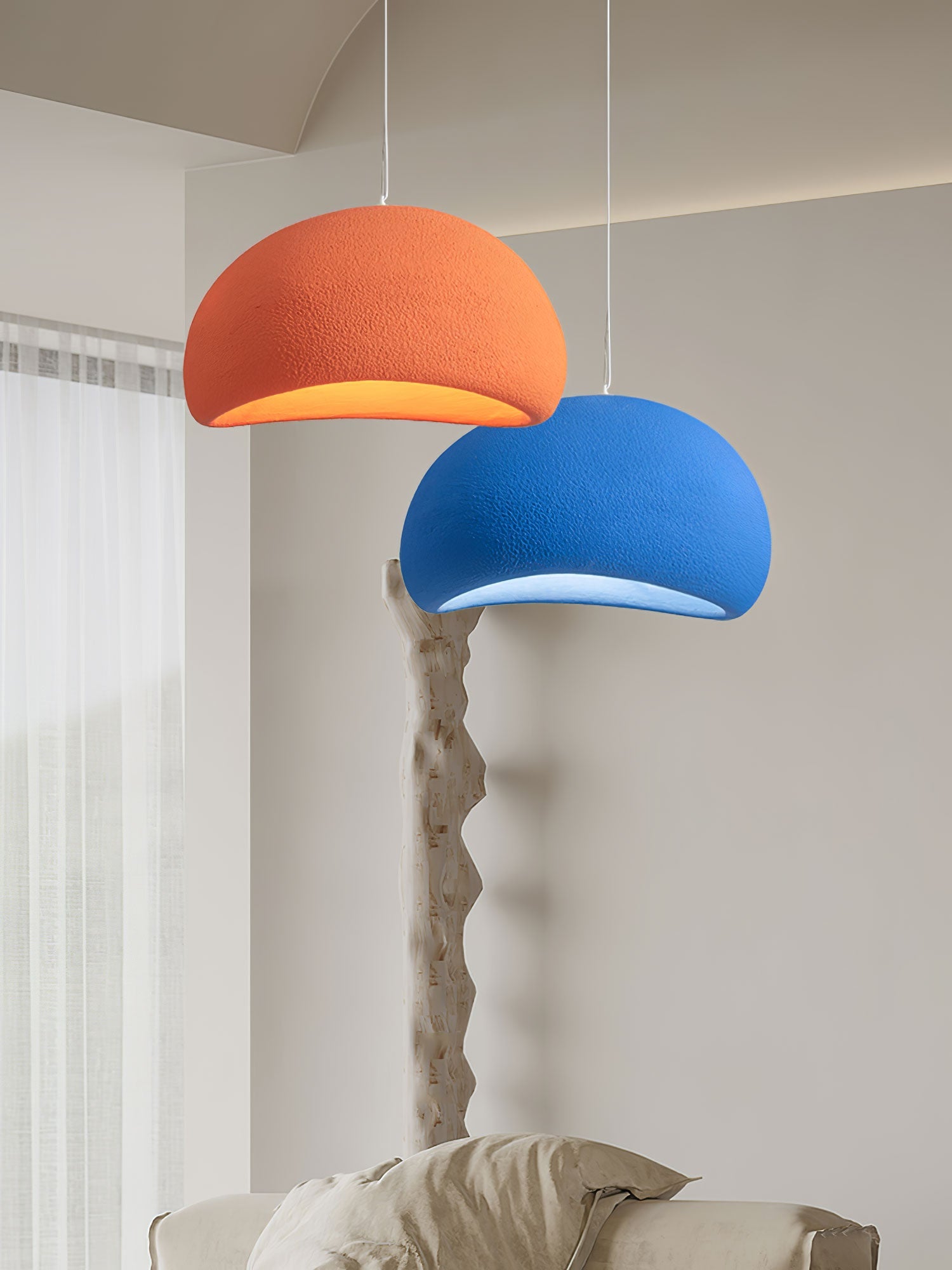 Pendant Light, Nubia Cloud Sphere, Polystyrene Shade, E26 LED