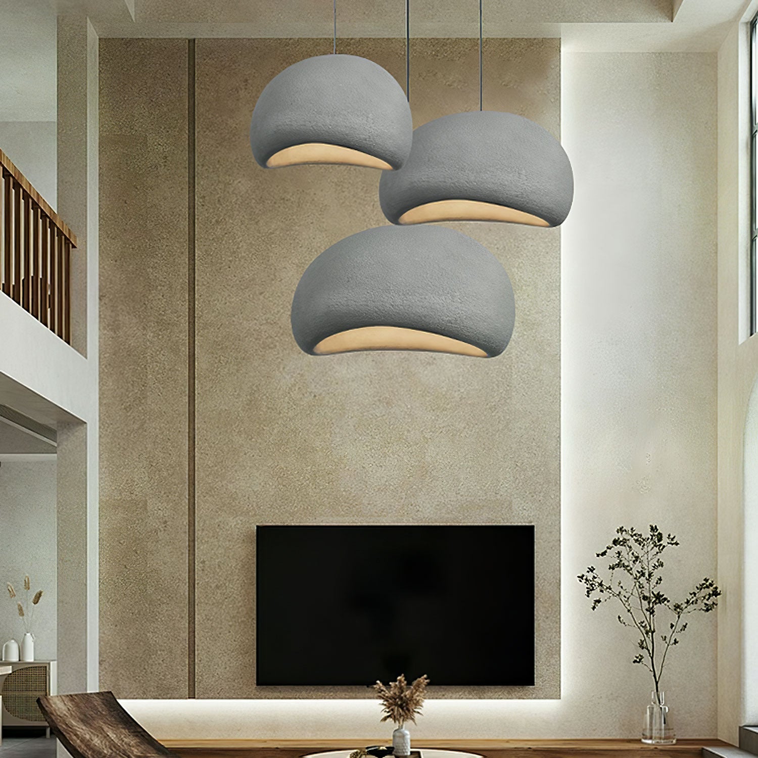Pendant Light, Nubia Cloud Sphere, Polystyrene Shade, E26 LED