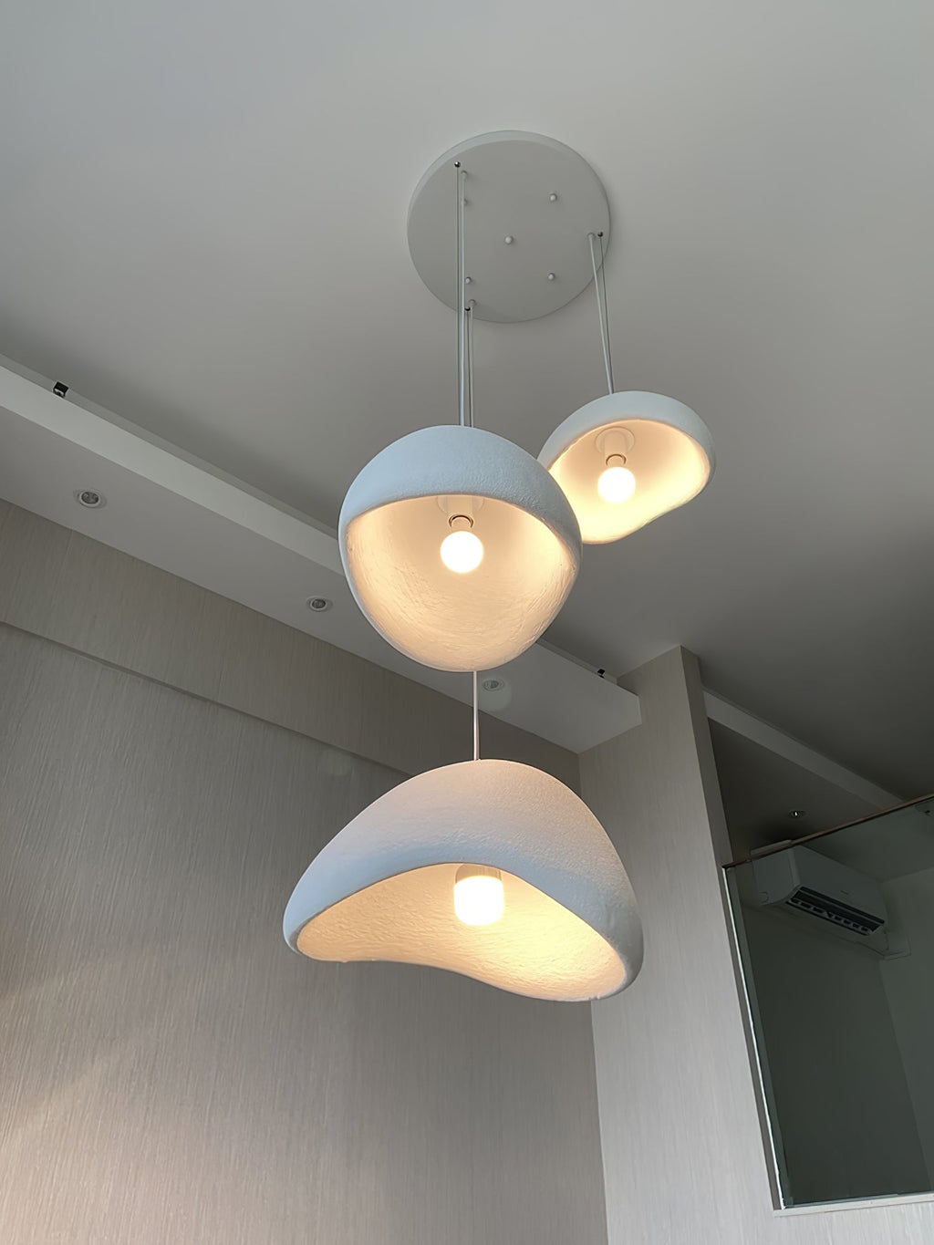 Pendant Light, Nubia Cloud Sphere, Polystyrene Shade, E26 LED