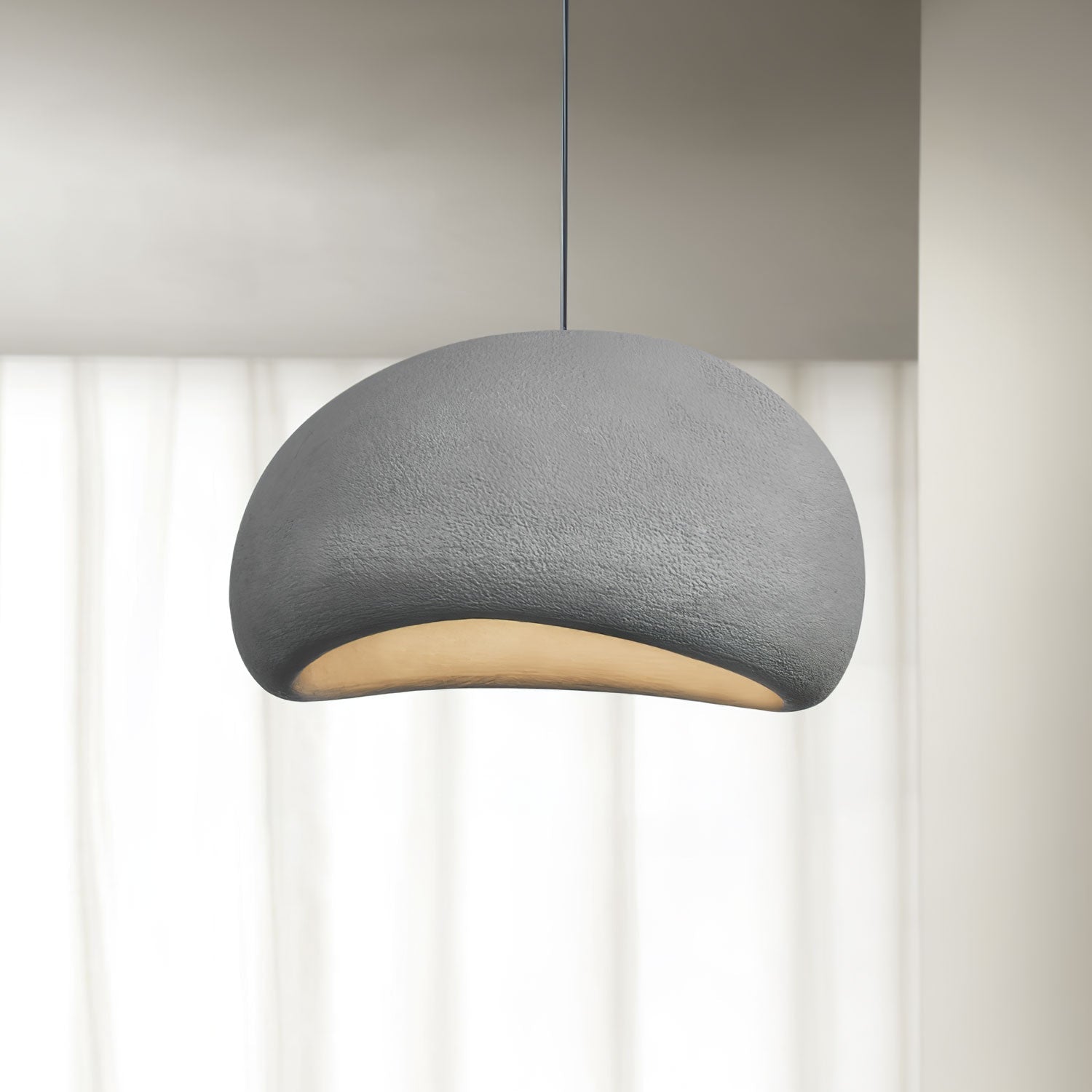 Pendant Light, Nubia Cloud Sphere, Polystyrene Shade, E26 LED