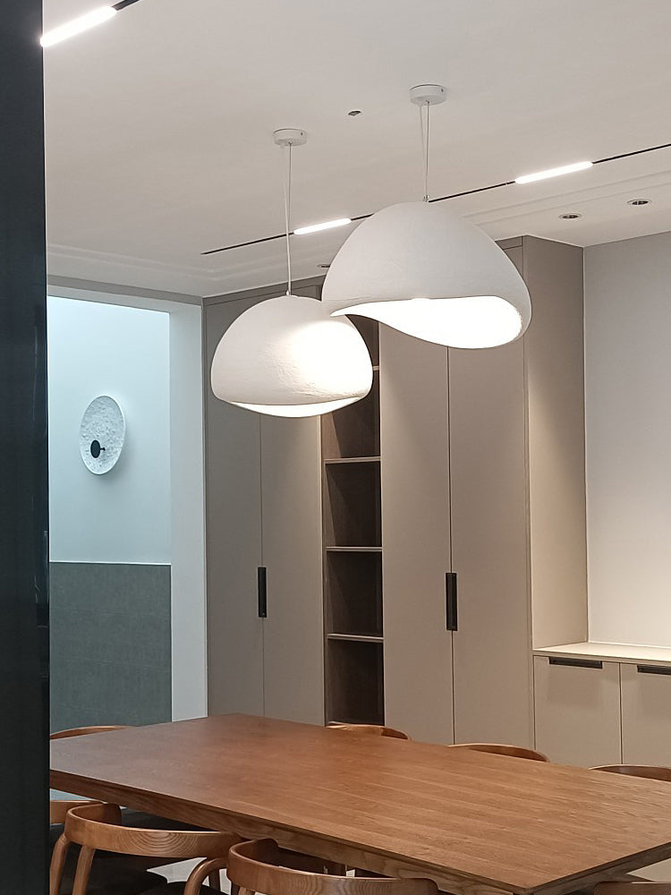 Pendant Light, Nubia Cloud Sphere, Polystyrene Shade, E26 LED