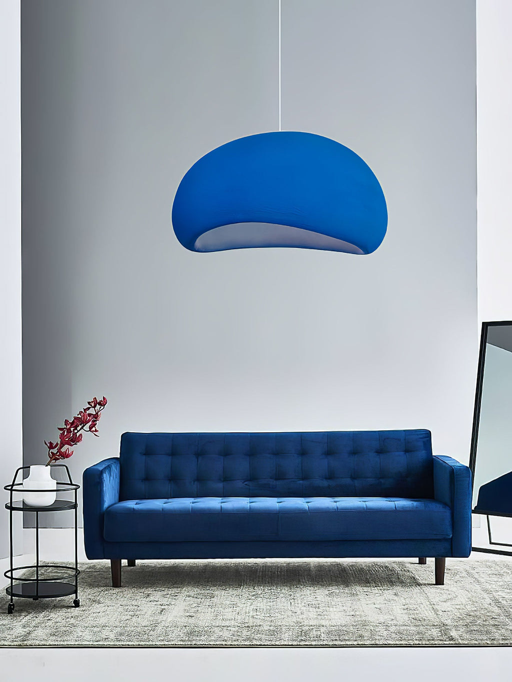 Pendant Light, Nubia Cloud Sphere, Polystyrene Shade, E26 LED