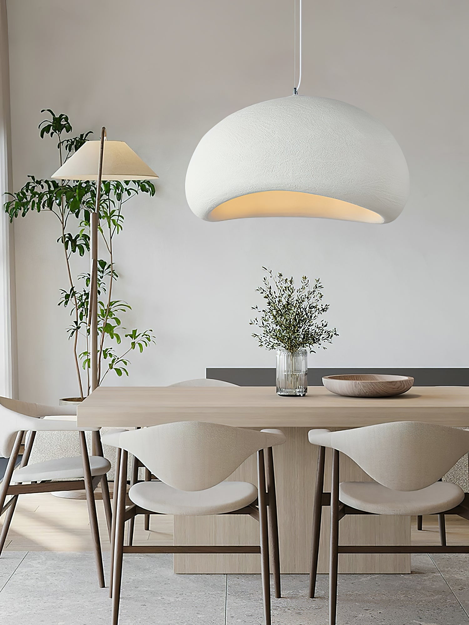 Pendant Light, Nubia Cloud Sphere, Polystyrene Shade, E26 LED