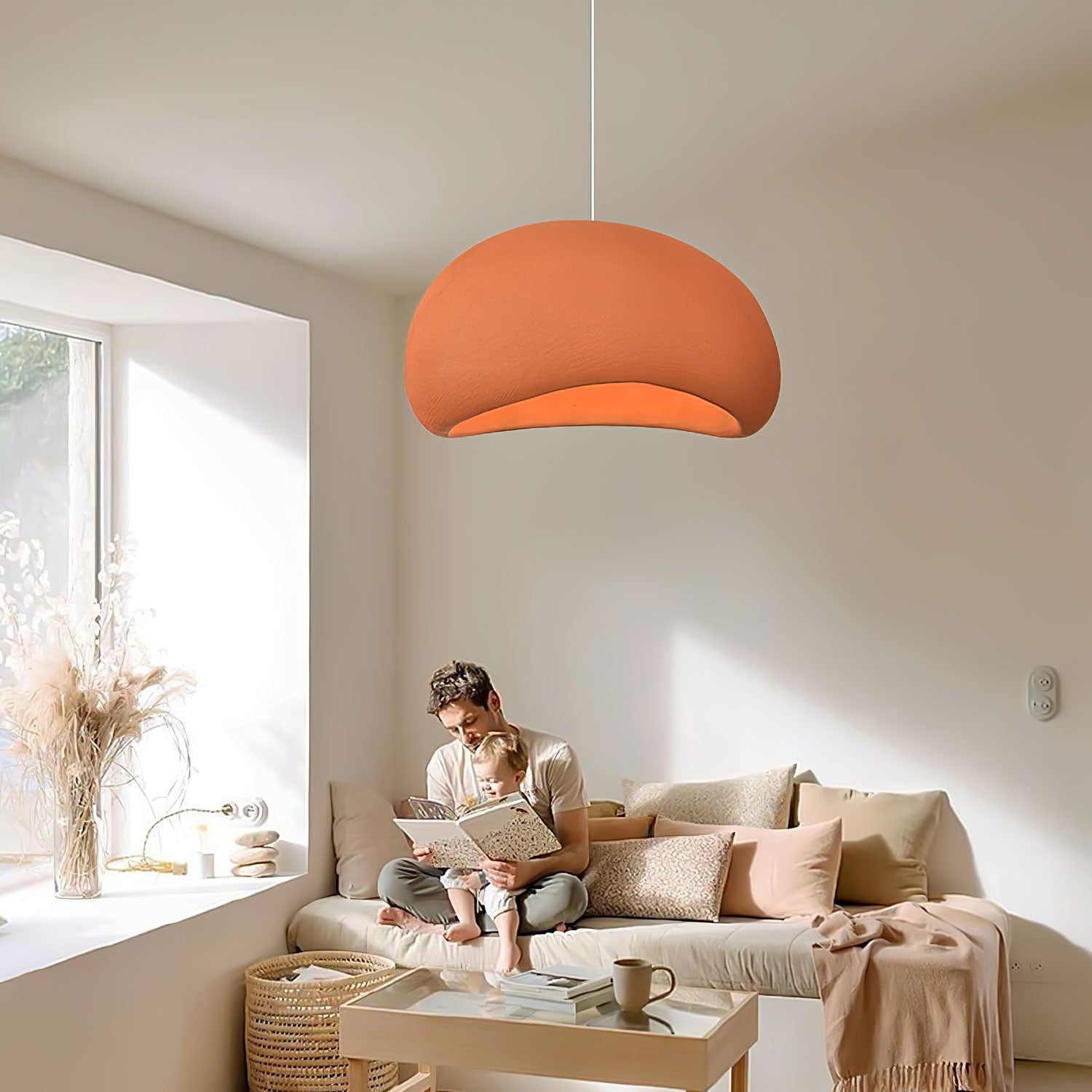 Pendant Light, Nubia Cloud Sphere, Polystyrene Shade, E26 LED