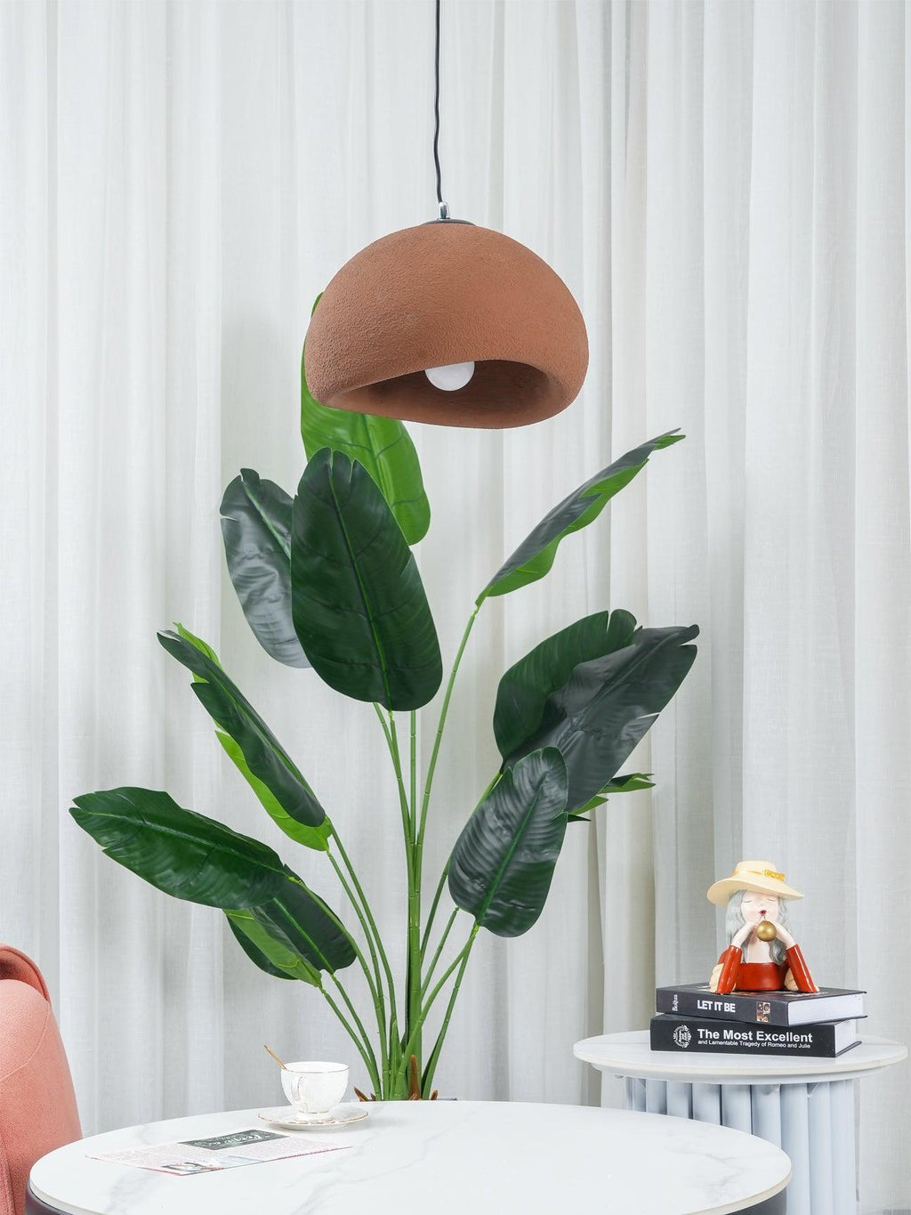 Pendant Light, Nubia Cloud Sphere, Polystyrene Shade, E26 LED
