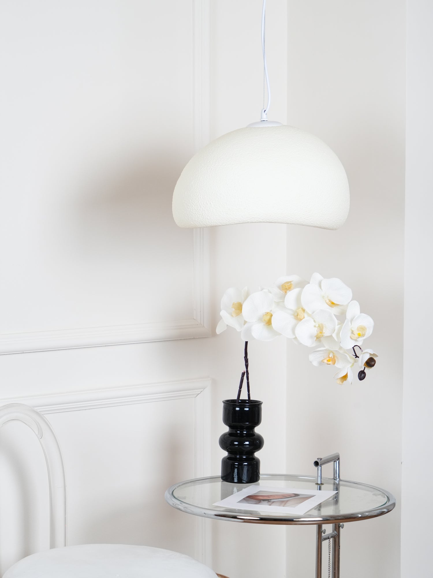Pendant Light, Nubia Cloud Sphere, Polystyrene Shade, E26 LED