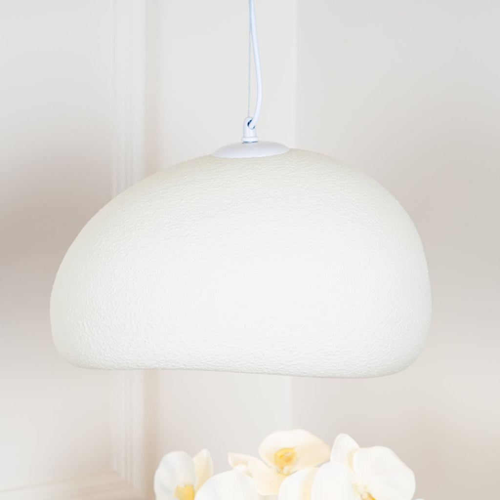 Pendant Light, Nubia Cloud Sphere, Polystyrene Shade, E26 LED