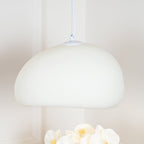 Pendant Light, Nubia Cloud Sphere, Polystyrene Shade, E26 LED