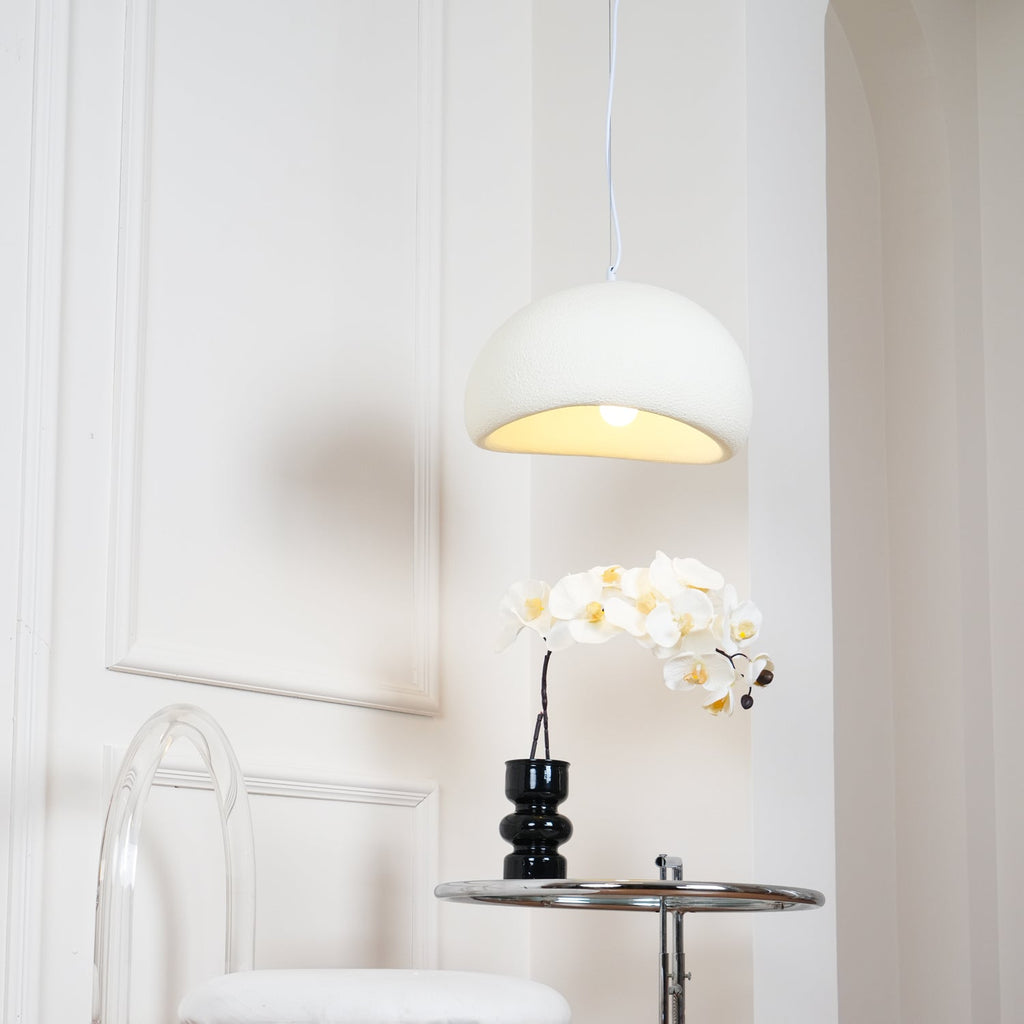 Pendant Light, Nubia Cloud Sphere, Polystyrene Shade, E26 LED