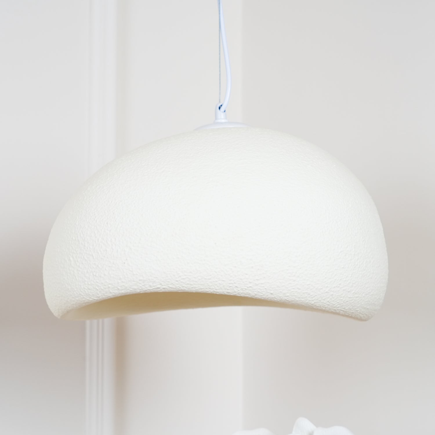 Pendant Light, Nubia Cloud Sphere, Polystyrene Shade, E26 LED