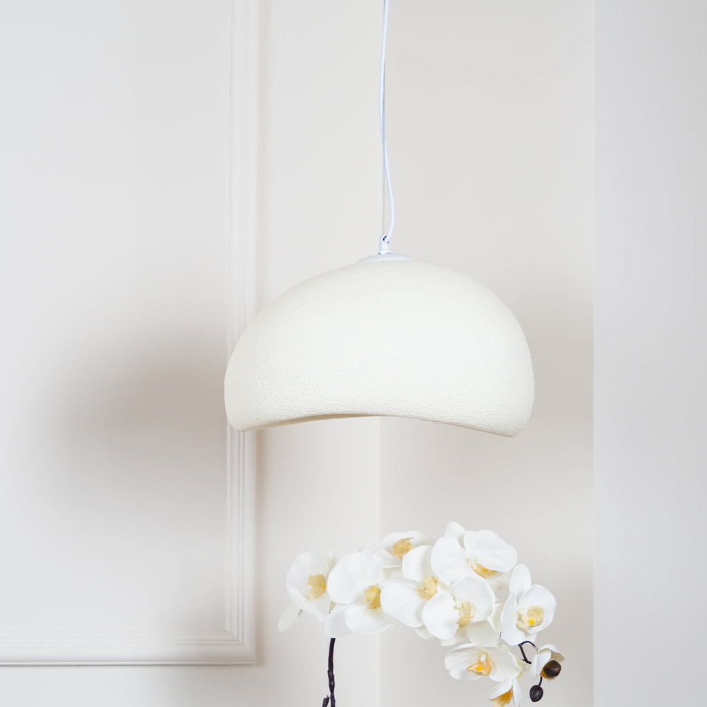 Pendant Light, Nubia Cloud Sphere, Polystyrene Shade, E26 LED