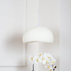 Pendant Light, Nubia Cloud Sphere, Polystyrene Shade, E26 LED