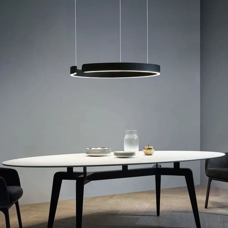 Ringpendel, rund LED-loftlampe, 24 tommer