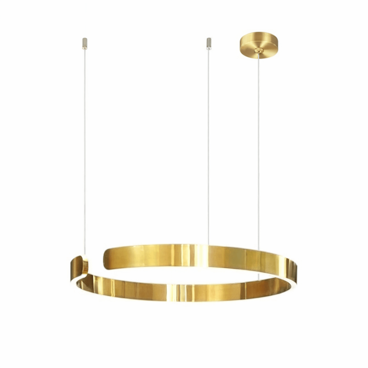 Ringpendel, rund LED-loftlampe, 24 tommer