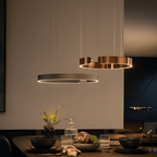 Ringpendel, rund LED-loftlampe, 24 tommer