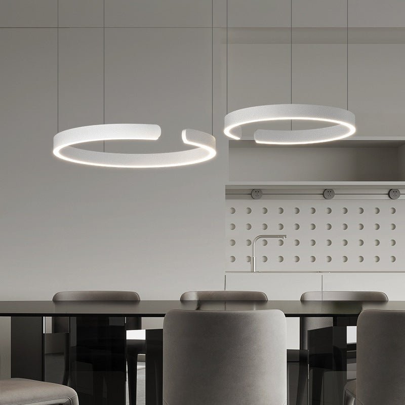 Ringpendel, rund LED-loftlampe, 24 tommer