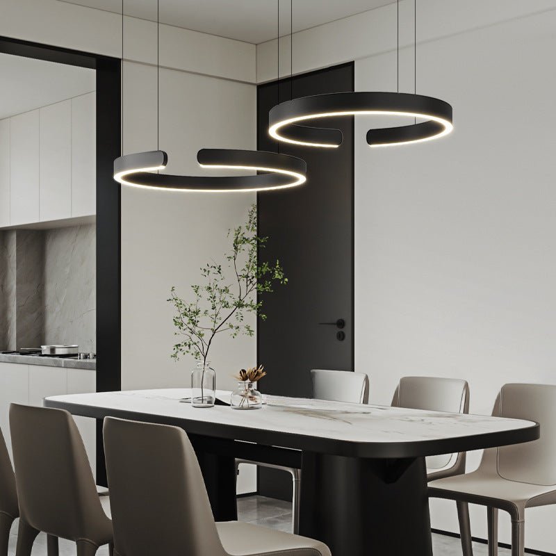 Ringpendel, rund LED-loftlampe, 24 tommer