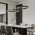 Ringpendel, rund LED-loftlampe, 24 tommer