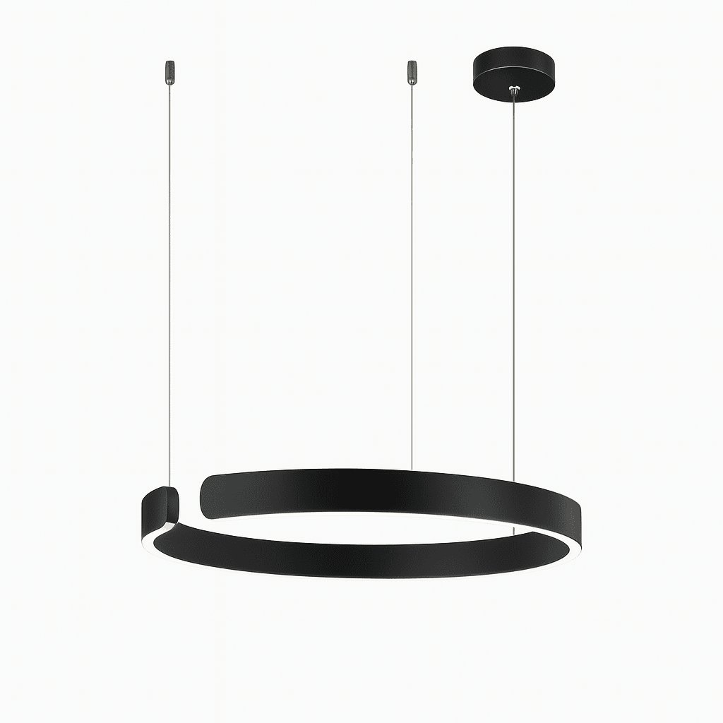 Ringpendel, rund LED-loftlampe, 24 tommer