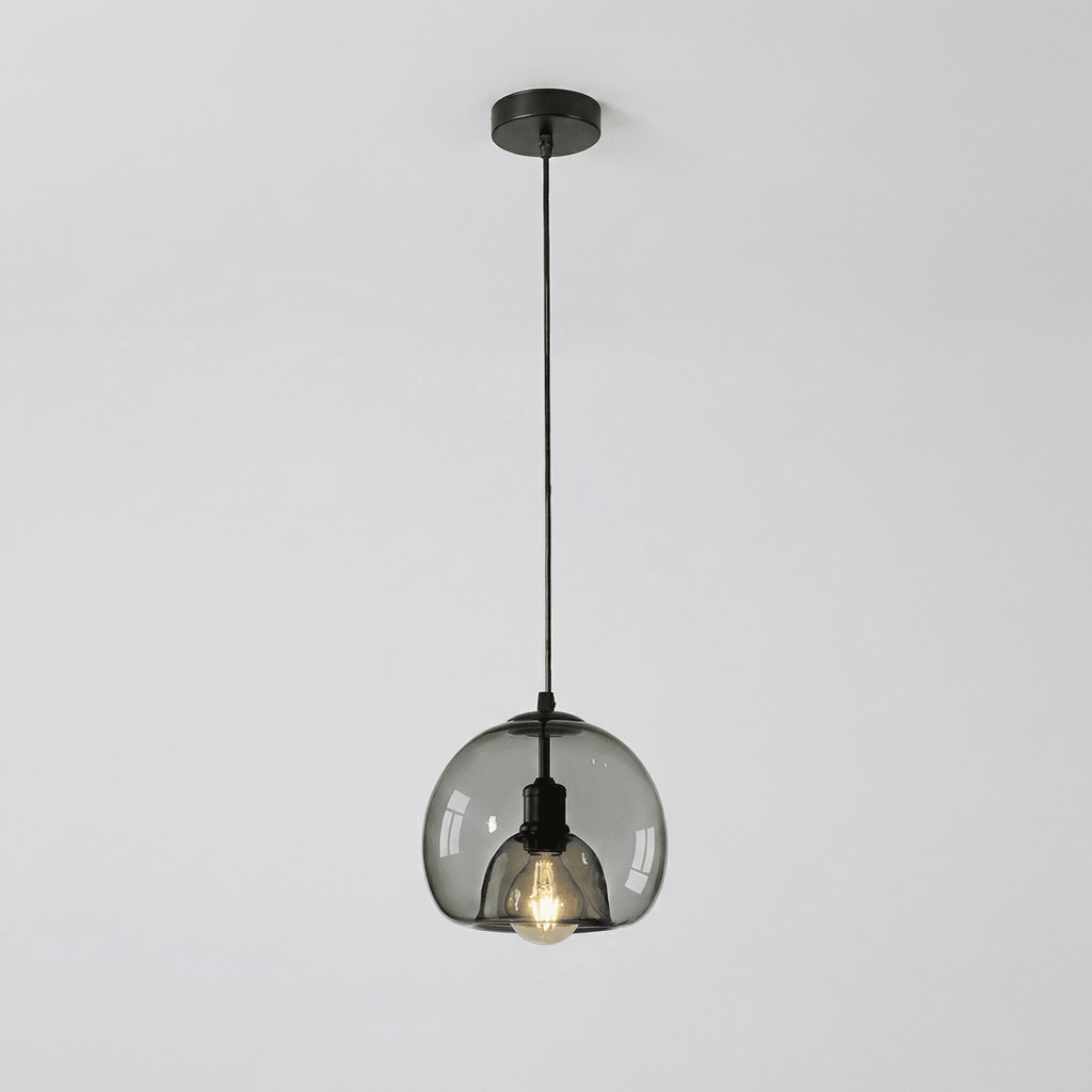 Lysekrone i glas med stearinlysdesign, nordisk moderne design, 20 tommer