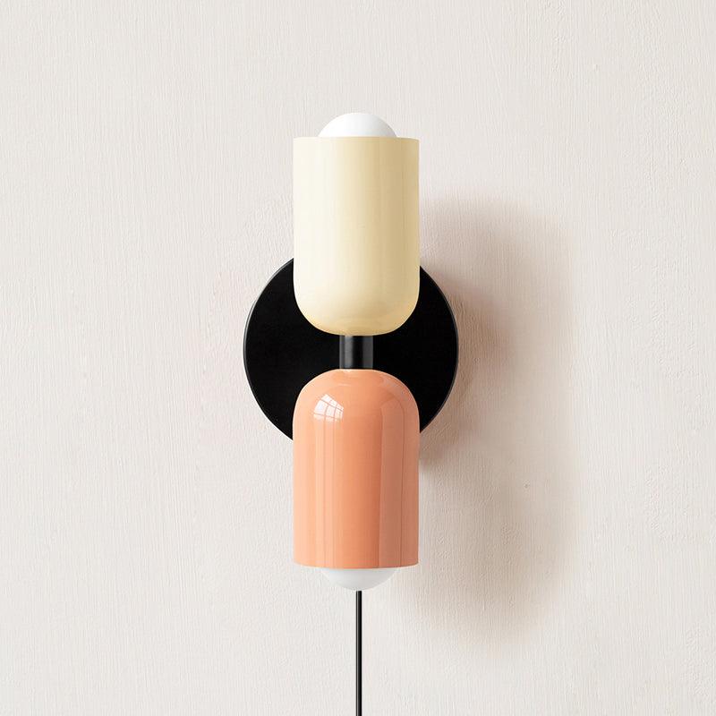 Wall Lamp, Couleur Double, Up and Down Light, E26/E27, Plug-In, Metal