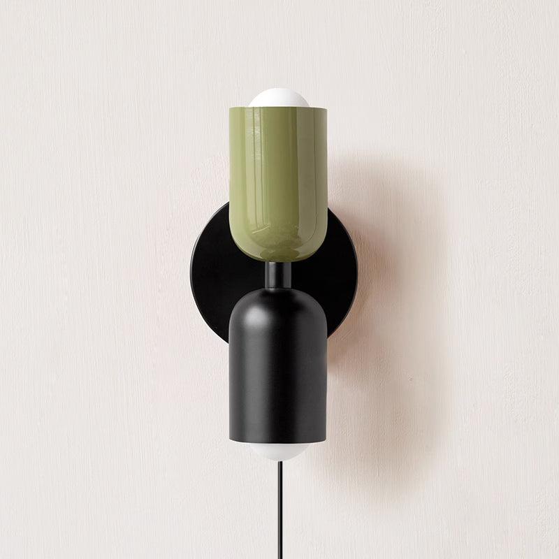 Couleur Double wall lamp shown against a styled wall