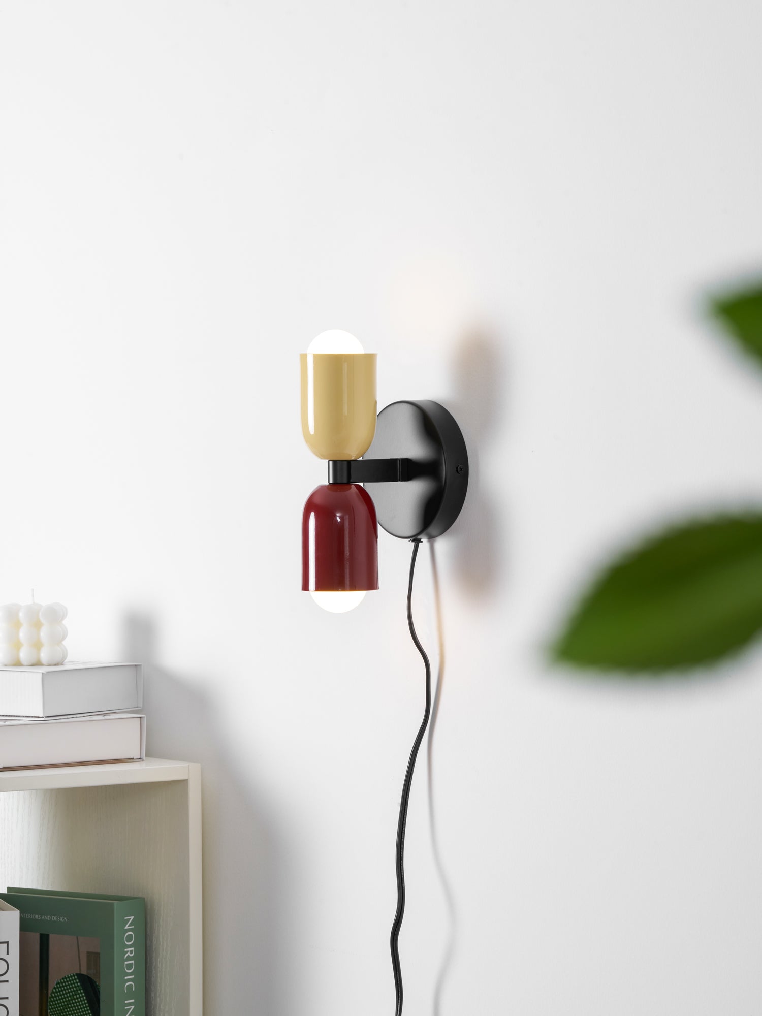 Wall Lamp, Couleur Double, Up and Down Light, E26/E27, Plug-In, Metal