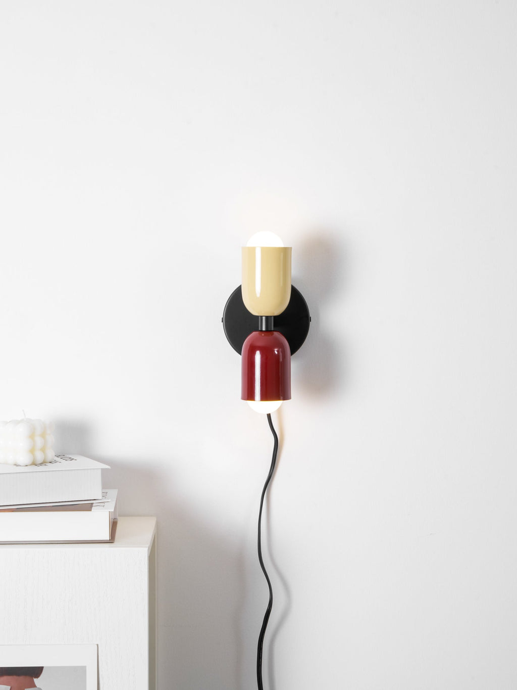 Wall Lamp, Couleur Double, Up and Down Light, E26/E27, Plug-In, Metal