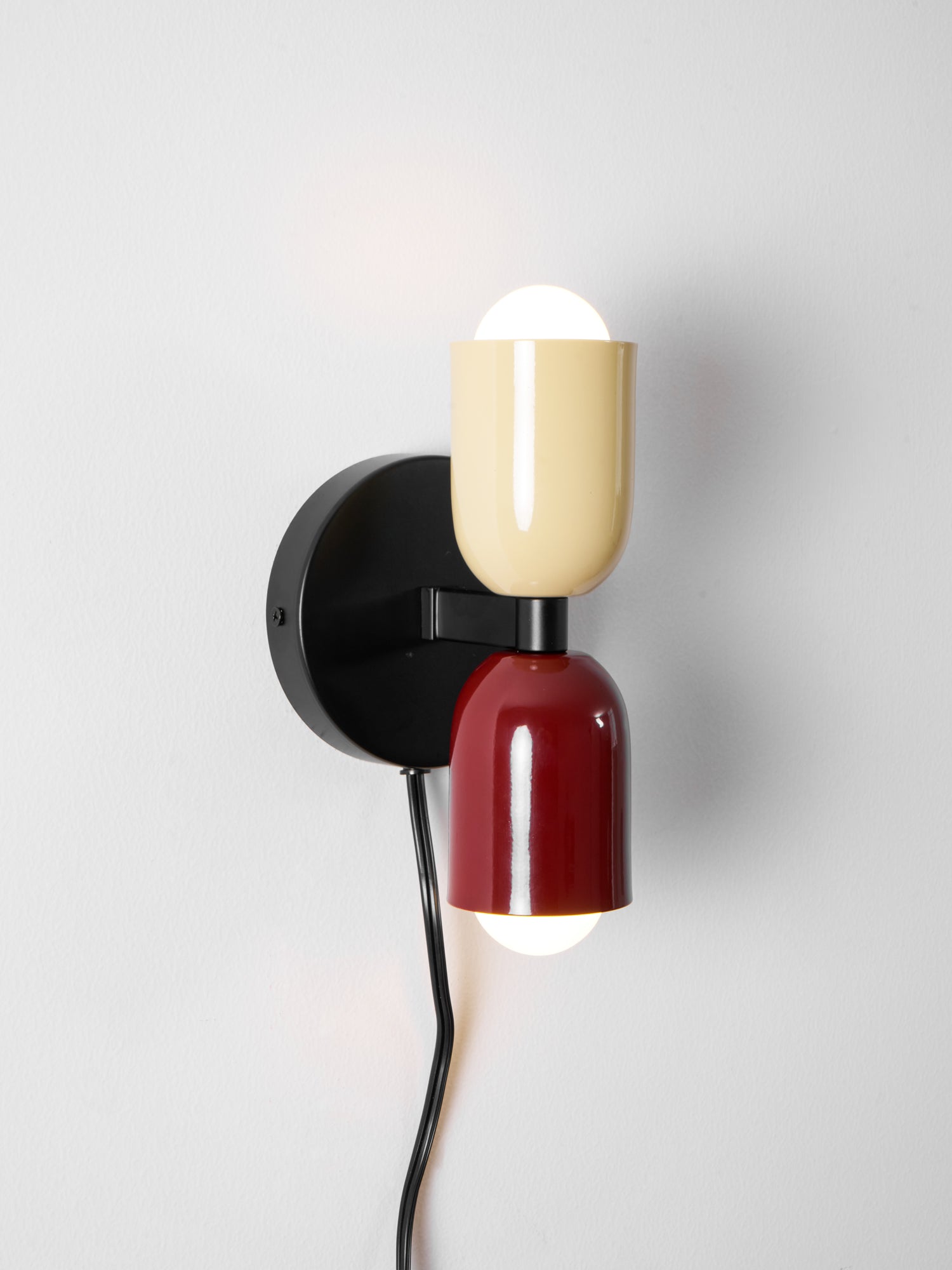 Wall Lamp, Couleur Double, Up and Down Light, E26/E27, Plug-In, Metal