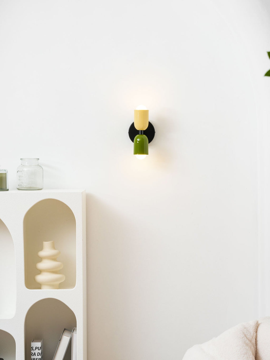 Væglampe, Couleur Double Op-Ned Glød, E26/E27, Metalskærme
