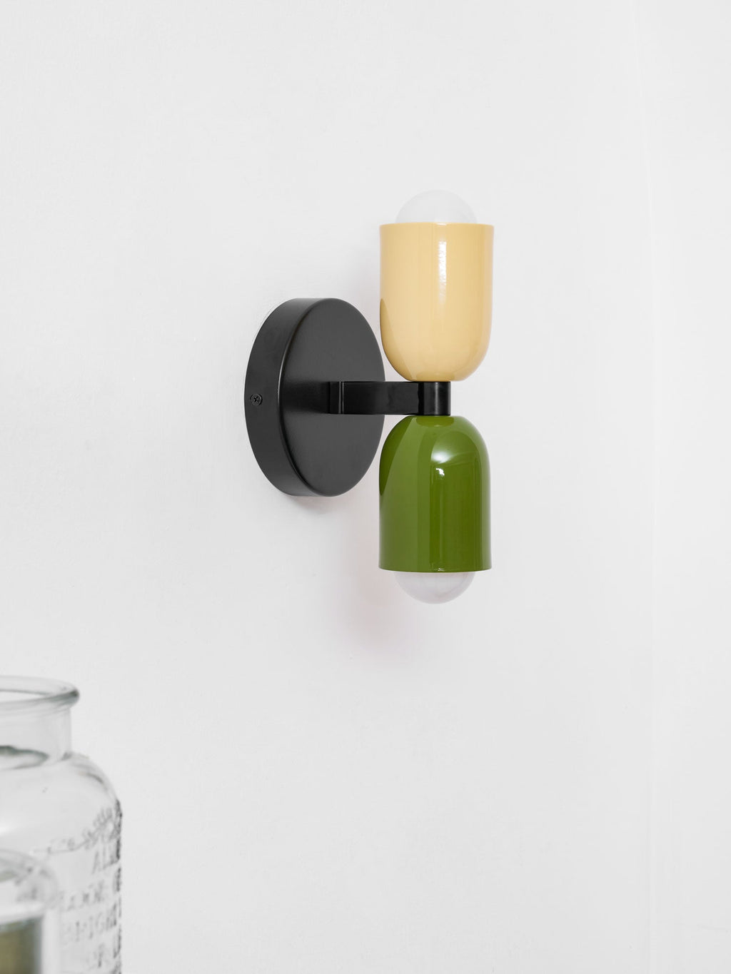 Væglampe, Couleur Double Op-Ned Glød, E26/E27, Metalskærme