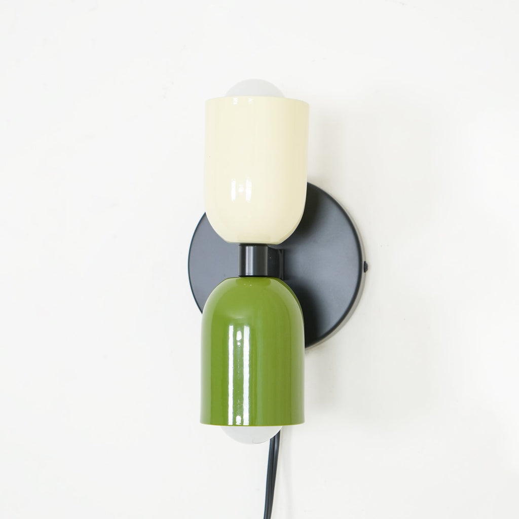 Wall Lamp, Couleur Double, Up and Down Light, E26/E27, Plug-In, Metal