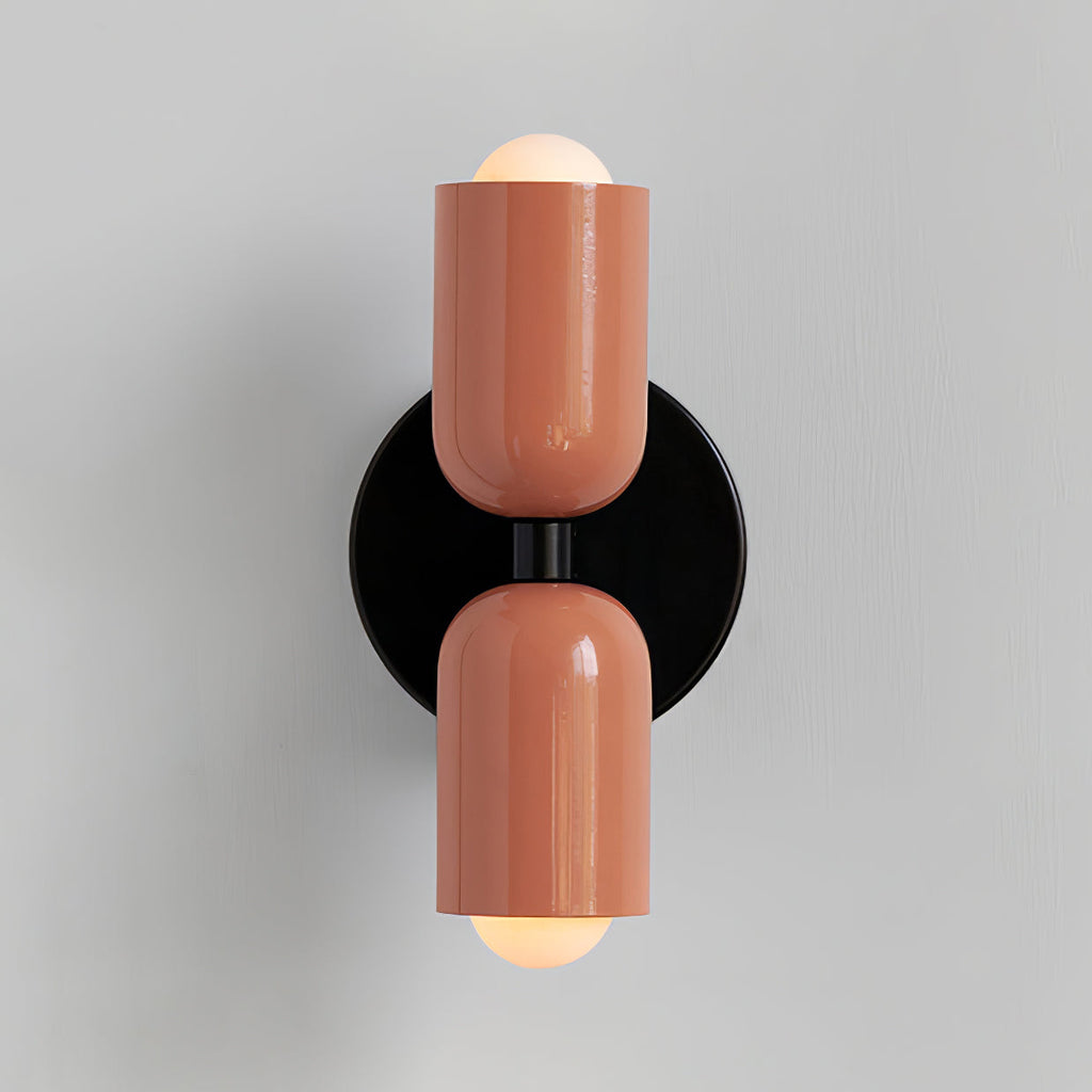 Væglampe, Couleur Double Op-Ned Glød, E26/E27, Metalskærme