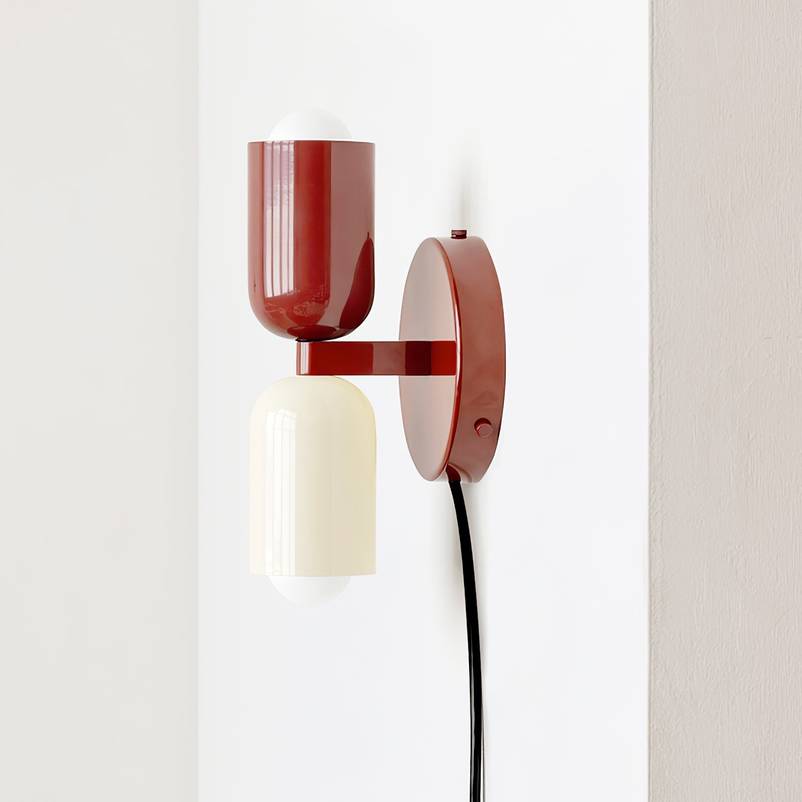 Wall Lamp, Couleur Double, Up and Down Light, E26/E27, Plug-In, Metal