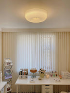 Cream Pudding Ceiling Light, Mouth-Blown Matt Glass, LED, Dimmable