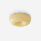 Cream Pudding Ceiling Light, Mouth-Blown Matt Glass, LED, Dimmable