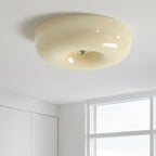 Cream Pudding Ceiling Light, Mouth-Blown Matt Glass, LED, Dimmable