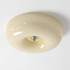 Cream Pudding Ceiling Light, Mouth-Blown Matt Glass, LED, Dimmable