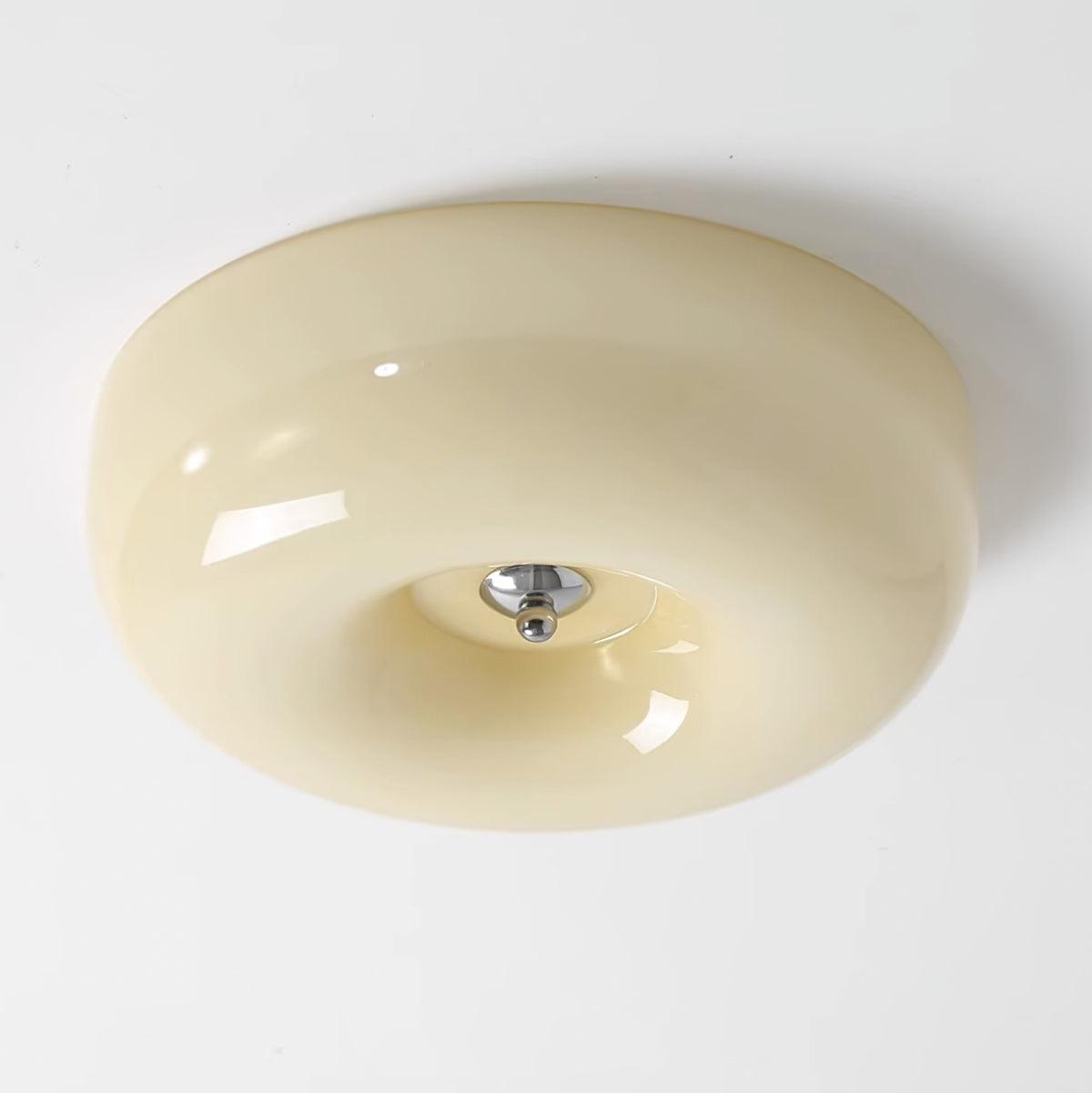 Cream Pudding Ceiling Light, Mouth-Blown Matt Glass, LED, Dimmable