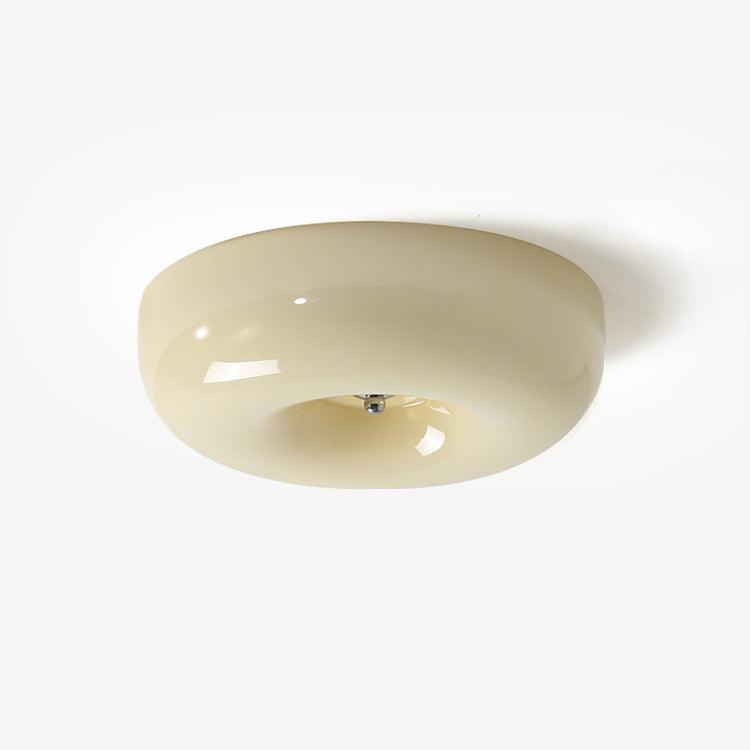 Cream Pudding Ceiling Light, Mouth-Blown Matt Glass, LED, Dimmable