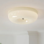 Cream Pudding Ceiling Light, Mouth-Blown Matt Glass, LED, Dimmable