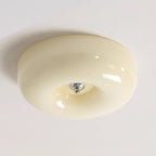 Cream Pudding Ceiling Light, Mouth-Blown Matt Glass, LED, Dimmable