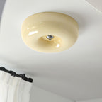 Cream Pudding Ceiling Light, Mouth-Blown Matt Glass, LED, Dimmable